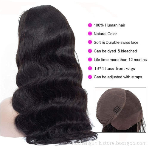 Uniky Body Wave 13x4 Lace Front Human Hair Wigs,Hd Lace Frontal Wig,40 Inch Human Hair Full Lace Front Wig
